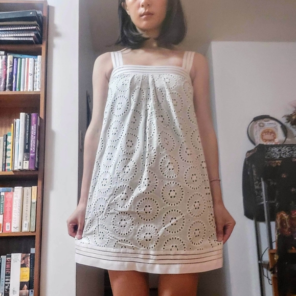 Cynthia Steffe Eyelet Cotton Dress - Picture 1 of 8